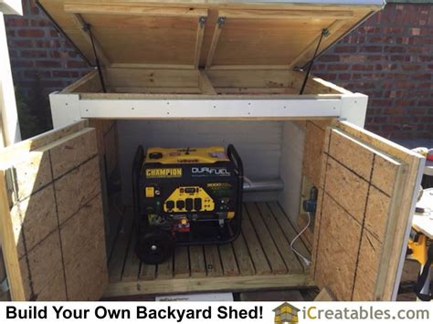 metal generator housing|build your own generator shed.